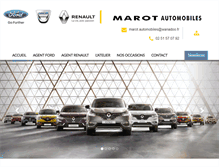 Tablet Screenshot of marot-automobiles.com